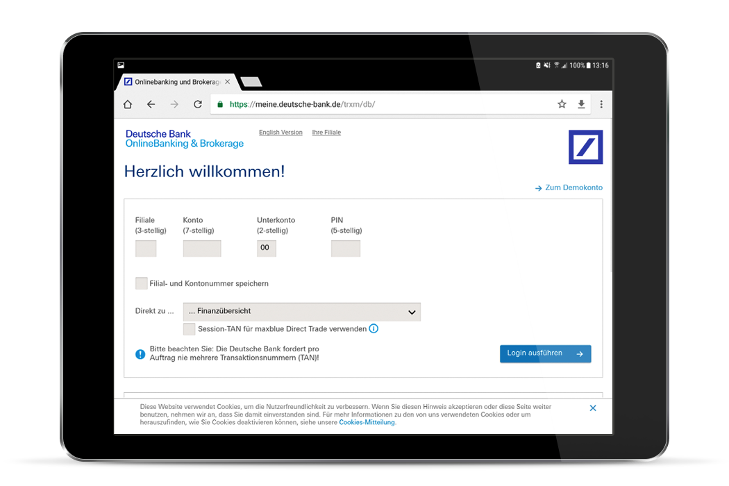 Mobile Apps Deutsche Bank Privatkunden